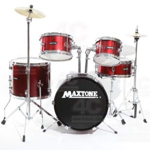 maxtone mxc-602mr junıor davul set metalik kırmızı